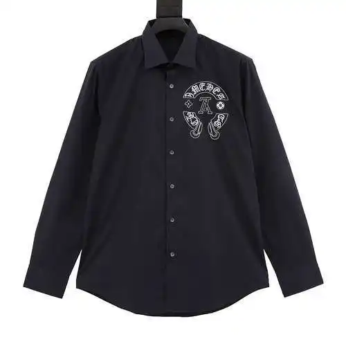 Camisa de manga larga con parche conjunto de corazón de 1V✘ CH Crow