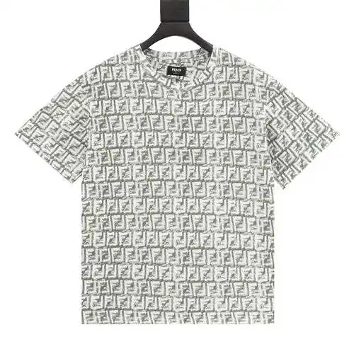 FD Fendi 24ss FF manga corta con graffiti de crayón estampado completo