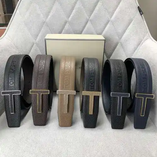 TOMF cinturón de cuero original para hombre calidad de mostrador cinturón para hombre Prada listo st