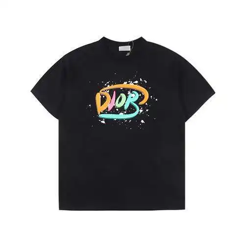 CD Dior camiseta de manga corta con logo grande estampado