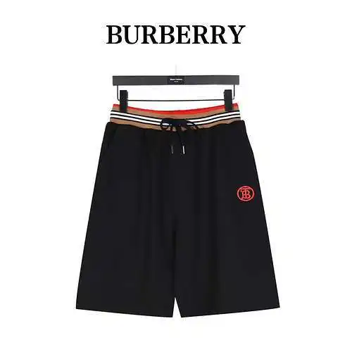 BBR Burberry shorts a cuadros con cinturilla con logo bordado