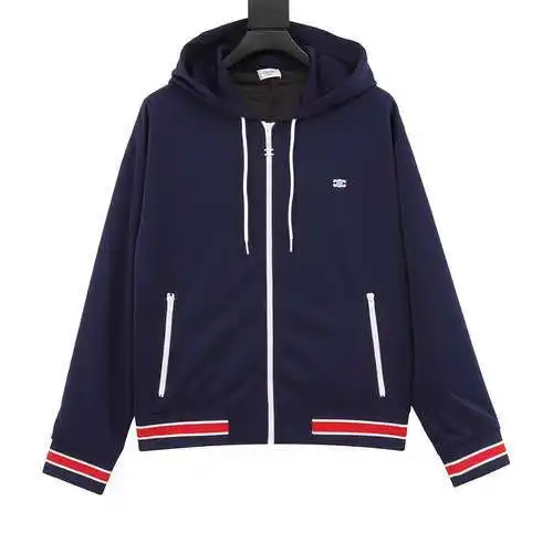 Chaqueta con capucha de punto reversible CE 24SS