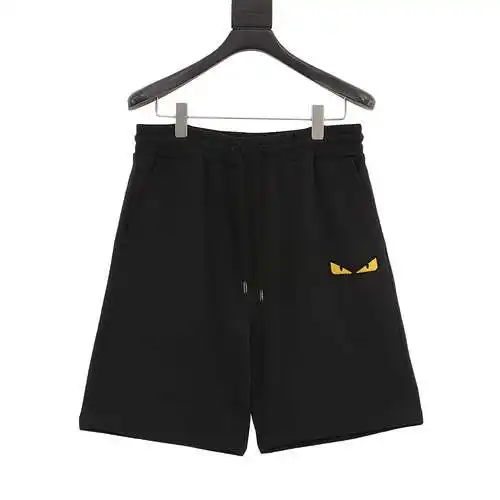 Pantalones cortos casuales de monstruo con ojos bordados de FD Fendi