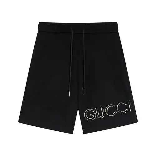 G Gucci 24ss pantalones cortos flocados deconstruidos tridimensionales de edición limitada