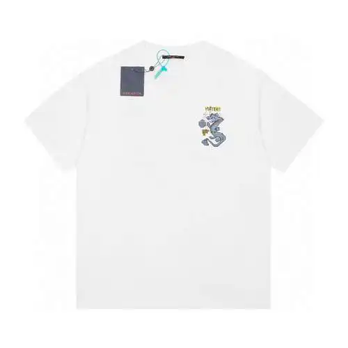 Camiseta de manga corta LV Louis Vuitton 24ss Year of the Dragon Edición limitada Little Green Drago