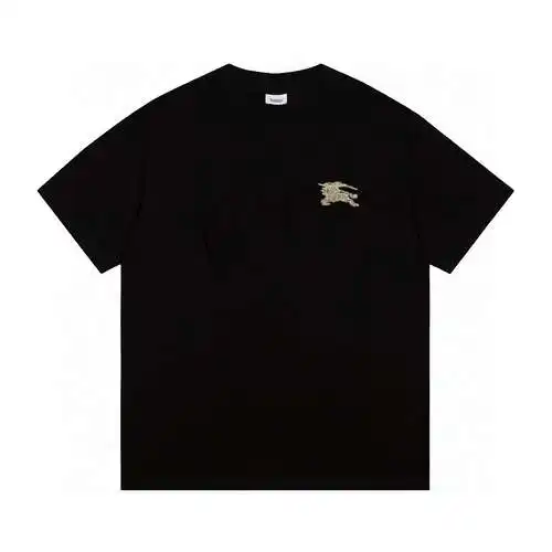 Camiseta de manga corta con etiqueta pequeña bordada caballo de guerra BBR Burberry 24ss