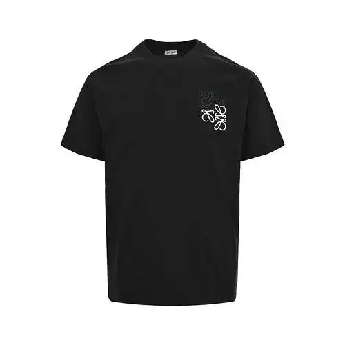 LE Loewe 24ss manga corta con logo bordado en bloques de color