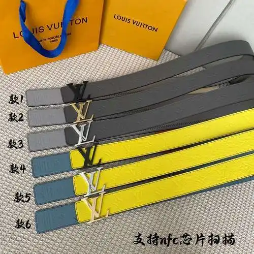 LV cinturón de cuero original para hombre calidad de contador LV cinturón para hombre listo stock ve