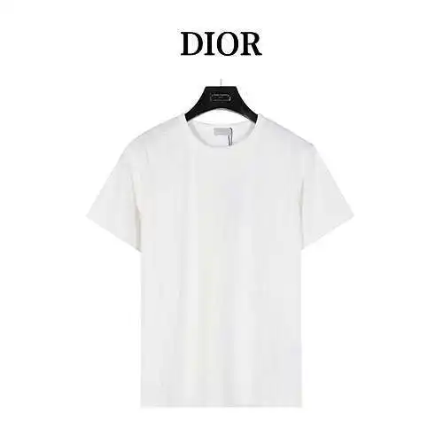 CD Dior manga corta de toalla jacquard estampado integral