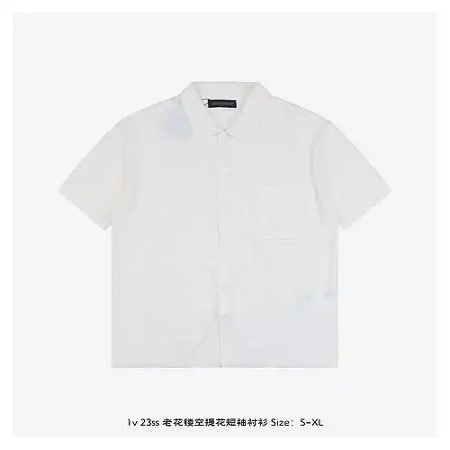 Camisa de manga corta en jacquard hueco para presbicia 1v 23ss