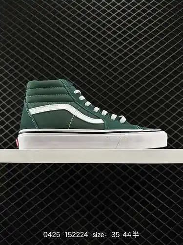2 Zapatillas Vans Classic Series SK8-Hi High Top Hombre y Mujer Verde Aguacate Oficial Auténtica Tal