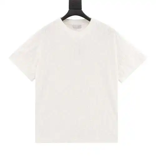 CD 24SS Camiseta de manga corta en felpa de jacquard con estampado integral