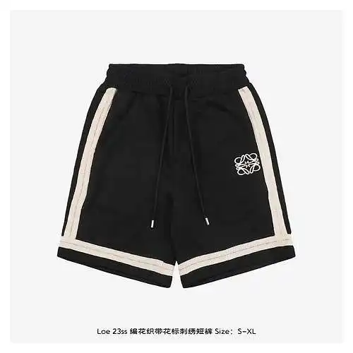 Shorts bordados con cinta trenzada LE 23ss