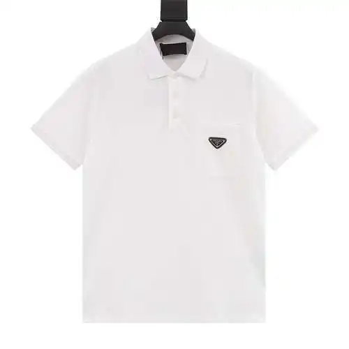 PRD Prada New Chest Triangle Logo Pocket Polo manga corta