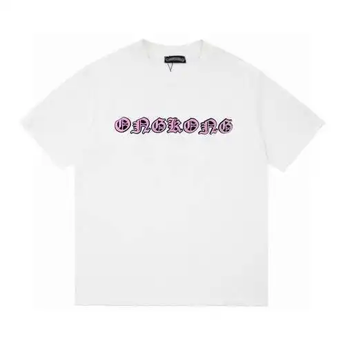 Camiseta de manga corta en sánscrito tridimensional de edición limitada CH Crow Heart 24ss