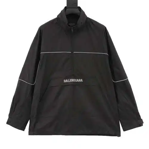 Chaqueta impermeable de nailon reciclado estampado BLCG 3B