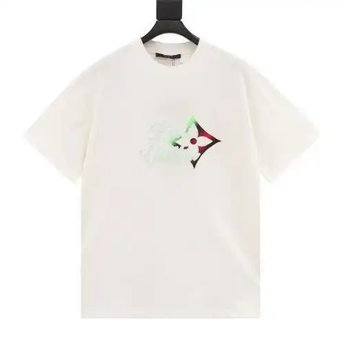 Camiseta de manga corta con bordado de cepillo de dientes y logo degradado de color 1V 24ss