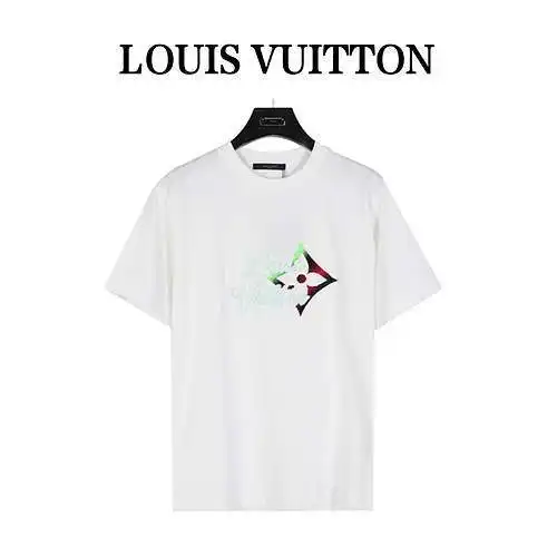 Camiseta de manga corta bordada con cepillo de dientes y logo degradado en color LV Louis Vuitton 24