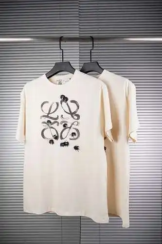 LE Loewe graffiti pintado a mano manga corta