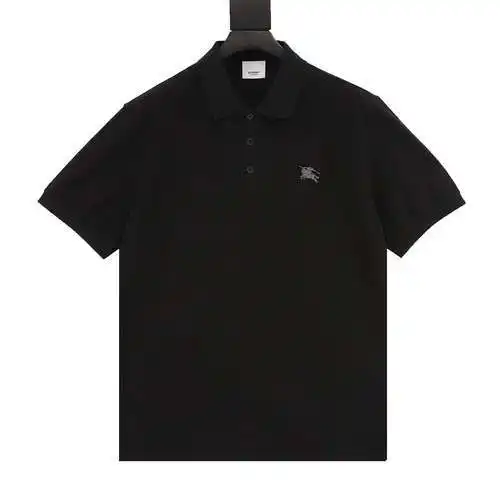 Polo de manga corta con logo de caballo de guerra bordado BBR