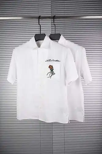 Camisa de manga corta con rosas LV Feidong