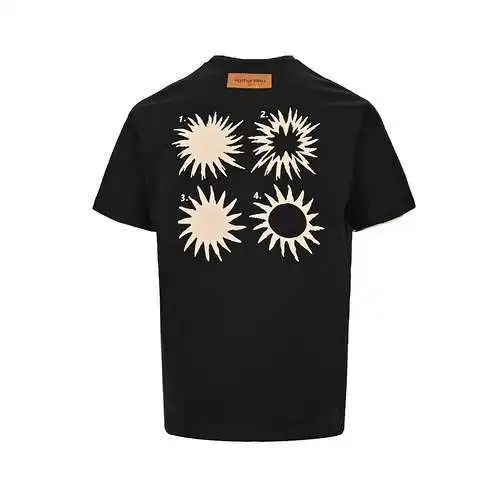 LV Louis Vuitton 24ss espalda sol espuma estampada mangas cortas