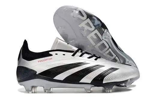(Llegó) Zapatos de fútbol Adidas Falcon Essence totalmente tejidos de caña alta FG con cordones PRED