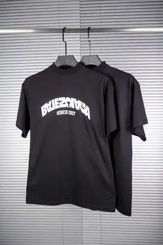 Camiseta bordada con LOGO grande invertido de BLCG Paris: