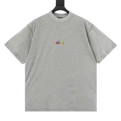 BLCG ebay manga corta con cuello redondo bordado en cuatro colores