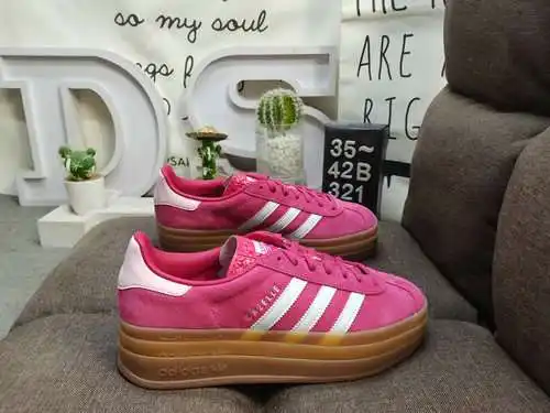 321DAdidas Originals Gazelle Bold W trébol de tres capas suela gruesa zapatillas deportivas retro ve