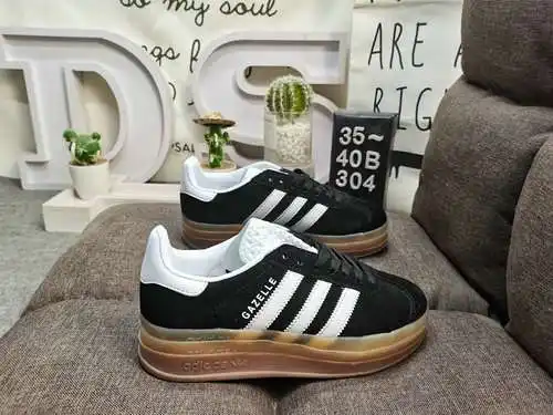304DAdidas Originals Gazelle Bold W trébol suela gruesa de tres capas zapatillas deportivas informal