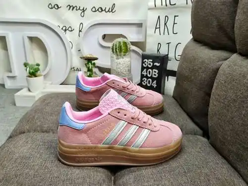 304DAdidas Originals Gazelle Bold W trébol suela gruesa de tres capas zapatillas deportivas informal