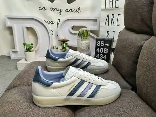 434D Zapatillas de deporte Adlidas originales Gazelle Indoor, auténticas, de tamaño medio, a nivel d