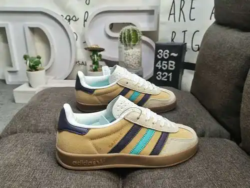 321D Zapatillas de deporte Adlidas originales Gazelle Indoor, auténticas, de tamaño medio, de nivel 