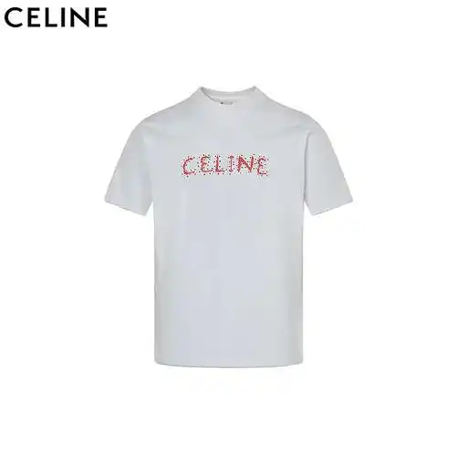 Manga corta con logo de diamante flameado CE/Céline