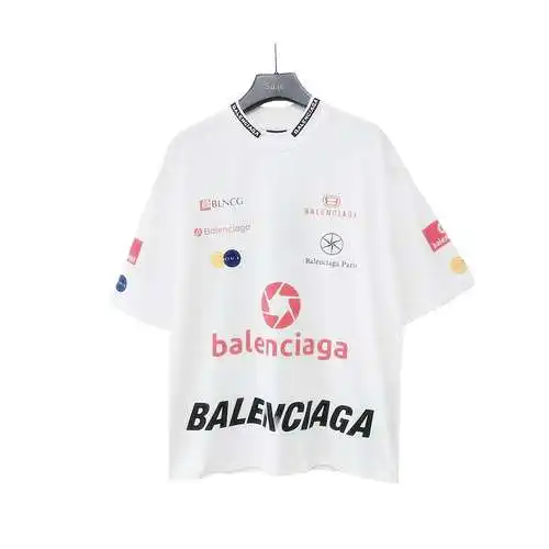 Balenciaga BLCG traje de carreras con logo completo camisa de manga corta