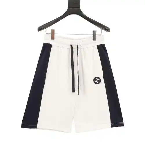 G Home Pantalones cortos bordados con doble G cosidos e incrustados