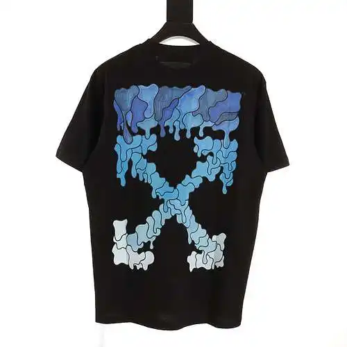 Camiseta manga corta OW azul lava flechas
