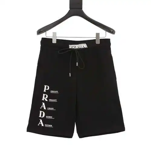 PRD/Prada pantalones cortos con logo estampado 24ss