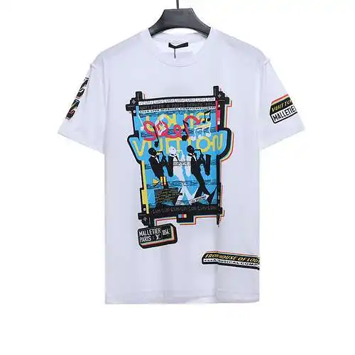 Banda LV cyberpunk estampada de manga corta.