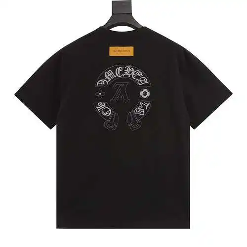 Manga corta bordada con patchwork de marca compartida 1V24ss