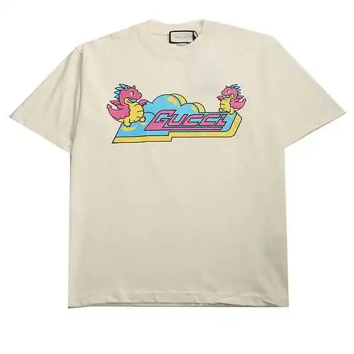 Manga corta con estampado de pompones de burbujas GC Gucci