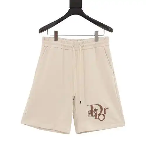 Shorts con letras bordadas en el dobladillo CD