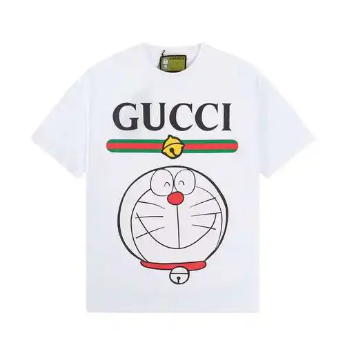 Conjunto GC Gucci x Do*raemon/Doraemon Camiseta de manga corta con cuello redondo y estampado clásic