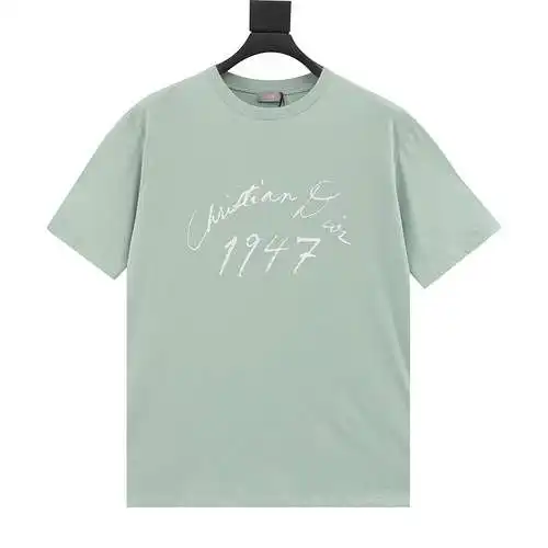 CD cursive 1947 camiseta de manga corta estampada