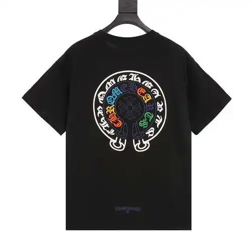 Camiseta de manga corta CH Colorful Cross Patch Crow Heart