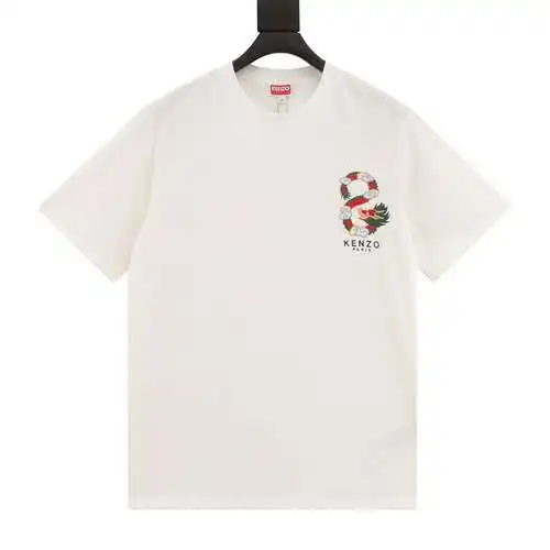 Camiseta de manga corta bordada limitada KZ Kenzo Year of the Dragon