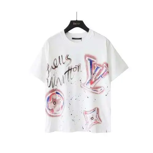 Estampado de letras de grafiti con tinta salpicada de LV/Louis Vuitton