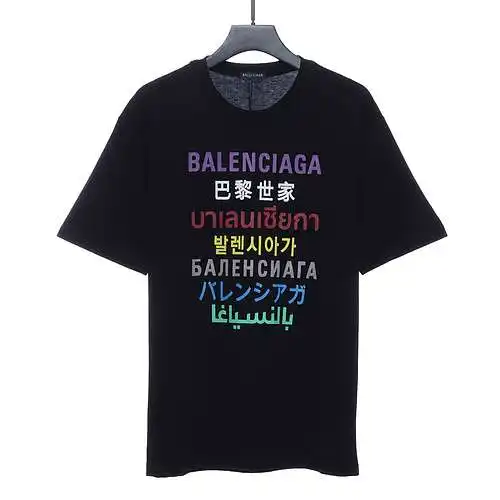 Camisa manga corta BLCG Balenciaga multilingüe