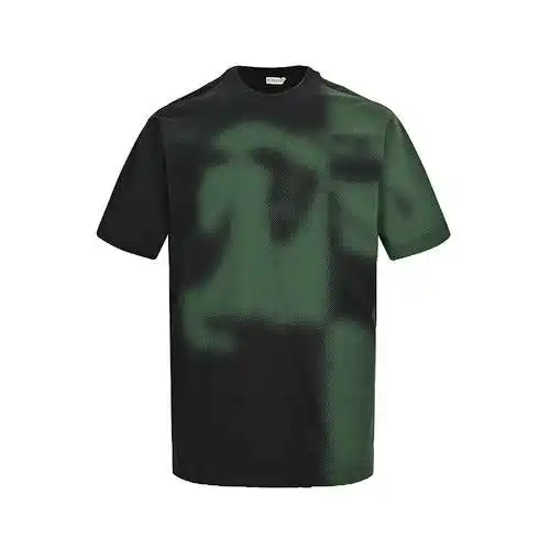 BBR/Burberry 24ss verano renderizado de lunares con estampado de caballo de guerra de manga corta